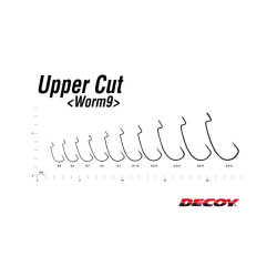 Decoy Worm9 Upper Cut Hooks for Soft Plastics | Bass, Carp & Camping