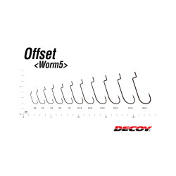 Decoy Worm5 Bass Hooks – Premium Offset Fishing Hooks | Bass, Carp & Camping