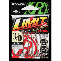 Ryugi Japan Limit Offset Worm Hook | Ultra-Sharp Bass Fishing Hooks | Bass, Carp & Camping