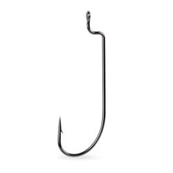 Mustad Tak-Offset Worm Hook | Ultra-Sharp Bass Fishing Hooks | Bass, Carp & Camping
