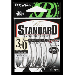 Ryugi Japan The Standard EWG Offset Worm Hook | Ultra-Sharp Bass Fishing Hooks | Bass, Carp & Camping