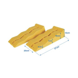 Yellow Caravan Levelling Blocks | Camping & Caravan Accessories | Bass, Carp & Camping