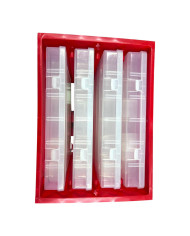BCC Terminal Tackle Storage Crate with 4 Clear Trays | Bass, Carp & Camping