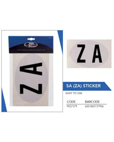 Leisure Quip ZA Sticker | RSA Border Travel Sticker | Bass, Carp & Camping