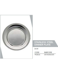 Leisure Quip Stainless Steel Dinner Plate 26cm | Camping & Fishing Gear