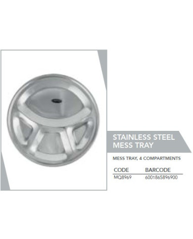 Leisure Quip Stainless Steel Mess Tray | Camping & Fishing Gear
