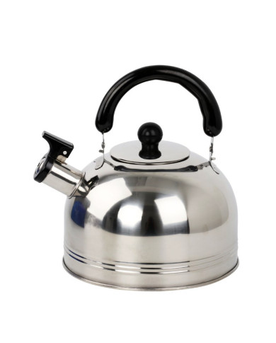 Leisure Quip Stainless Steel Whistling Kettle 3L | Camping Gear | Bass, Carp & Camping