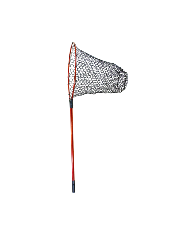Sensation Snagless Red Rubber Landing Net | Bass & Camping
