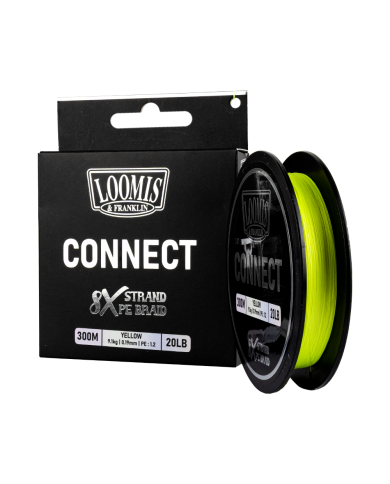 Loomis Connect Braid 8 Strand 300m Yellow Fishing Line | Bass, Carp & Camping