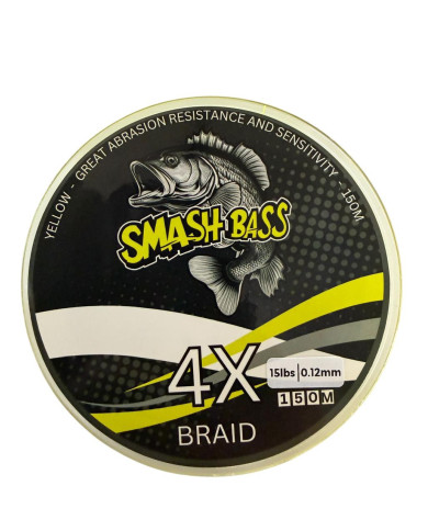Smash Bass 4 Core Braided Fishing Line | Bass, Carp & Camping
