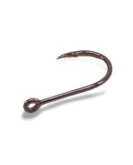 LAND-IT Circle Black Nickel Offset Fishing Hook | Bass, Carp & Camping