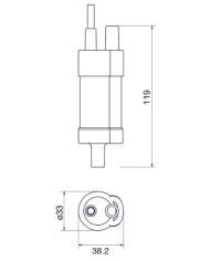 Comet Elegant 12V In-Line Pump 10L/min | Bass Carp & Camping