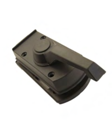 Complete Caravan Door Lock Black Polyamide with Keys | Bass, Carp & Camping