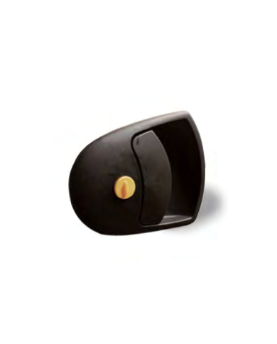 Complete Caravan Door Lock Black Polyamide with Keys | Bass, Carp & Camping