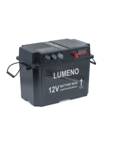 LUMENO-620 12V Portable Battery Box | Bass, Carp & Camping