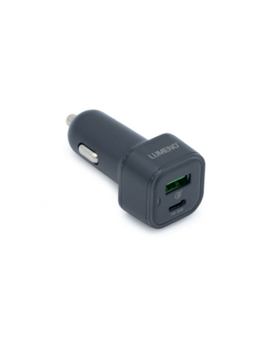 LUMENO QC3 + USB-C Car Charger for Cars, Boats & Campers | Bass, Carp & Camping