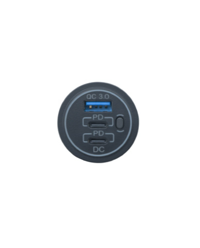 LUMENO QC3+C Fast Charger for Cars, Boats & Campers | Bass, Carp & Camping