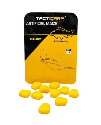 Tacticarp Artificial Slow sinking Yellow Maize | Carp Fishing Baits | Bass, Carp & Camping