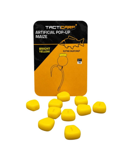 Tacticarp Artificial Single Pop-Up Maize | Carp Fishing Baits | Bass, Carp & Camping