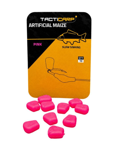 Tacticarp Artificial Slow sinking Pink Maize | Carp Fishing Baits | Bass, Carp & Camping