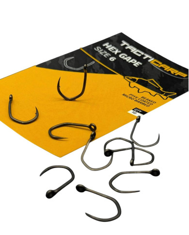 Tacticarp Hex Gape Specimen Carp Hooks | Bass, Carp & Camping