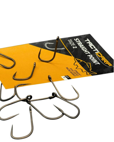 Tacticarp Straight Point Hook for Specimen Carp Fishing | Bass, Carp & Camping