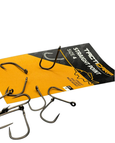 Tacticarp Straight Point Hook for Specimen Carp Fishing | Bass, Carp & Camping