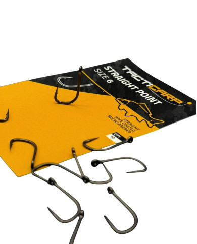 Tacticarp Straight Point Hook for Specimen Carp Fishing | Bass, Carp & Camping