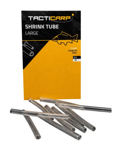 Tacticarp 3mm Clear Large Shrink Tube 10 Pack | Bass, Carp & Camping