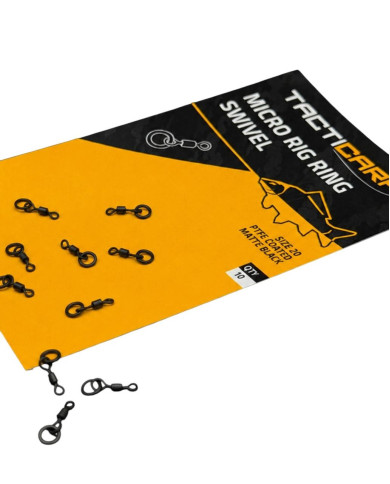 Tacticarp Micro rig ring swivel - Stainless Steel for Specimen Carp Fishing | Bass, Carp & Camping