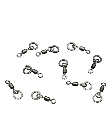 Tacticarp Micro rig ring swivel - Stainless Steel for Specimen Carp Fishing | Bass, Carp & Camping