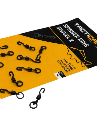 Tacticarp Spinner Ring Swivel X | Strong Carp Fishing Rig Connector | Bass, Carp & Camping
