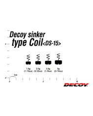Decoy DS-15 Neko Sinker Coil Type Weight | Bass, Carp & Camping