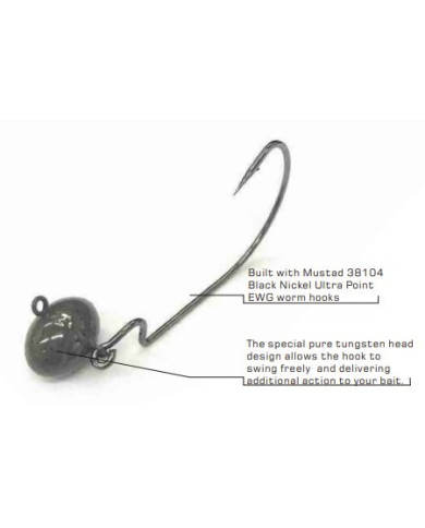 Vike Tungsten Swing Football Jig | Premium Bass Fishing Jig | Bass, Carp & Camping