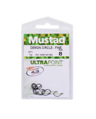 Mustad UltraPoint Demon Circle Hook | Catch & Release Hooks | Bass, Carp & Camping