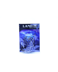 LAND-IT Circle Black Nickel Offset Fishing Hook | Bass, Carp & Camping