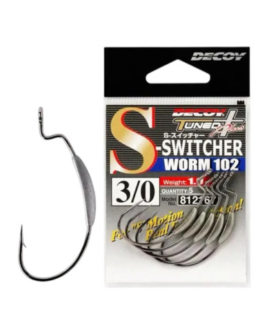 Decoy Worm102 Keel Weighted Switcher Hook | Bass, Carp & Camping